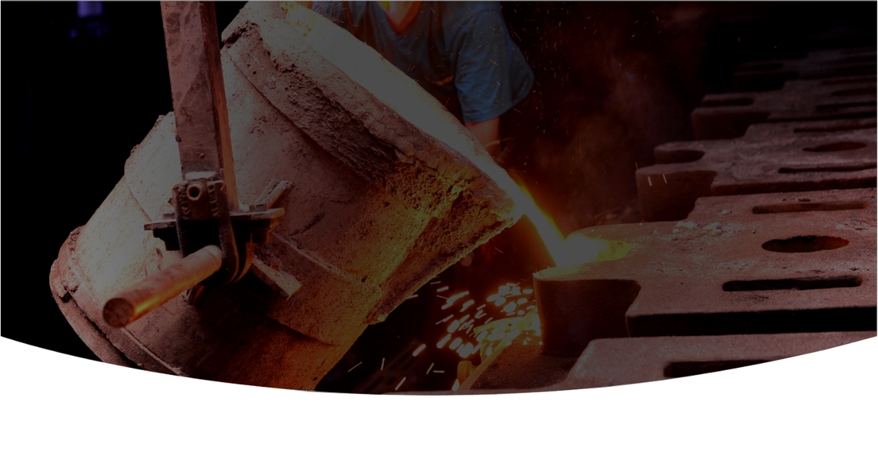 Industrial pouring molten metal